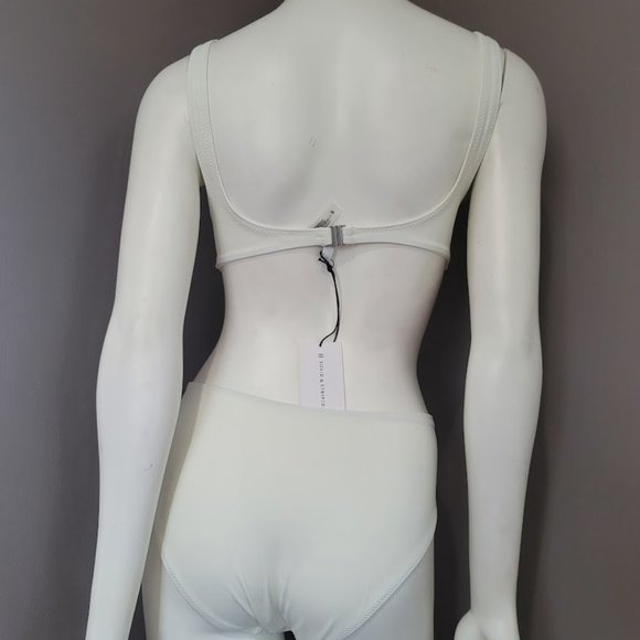 Solid & Striped Bailey Cream White One Piece Swimsuit Size Small - Picture 7 of 15